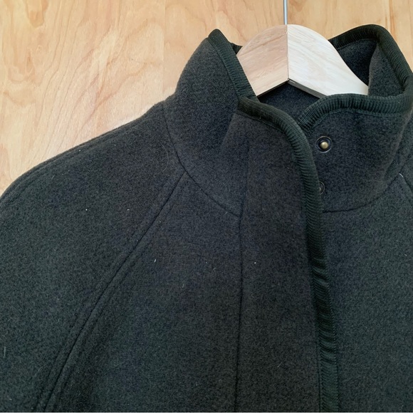 NEW Madewell Estate Wool Cocoon Coat in Dried Olive Melange, size Small - Picture 11 of 13